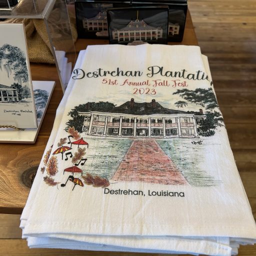 LIMITED EDITION: Destrehan Plantation 51st Fall Festival Tea Towel