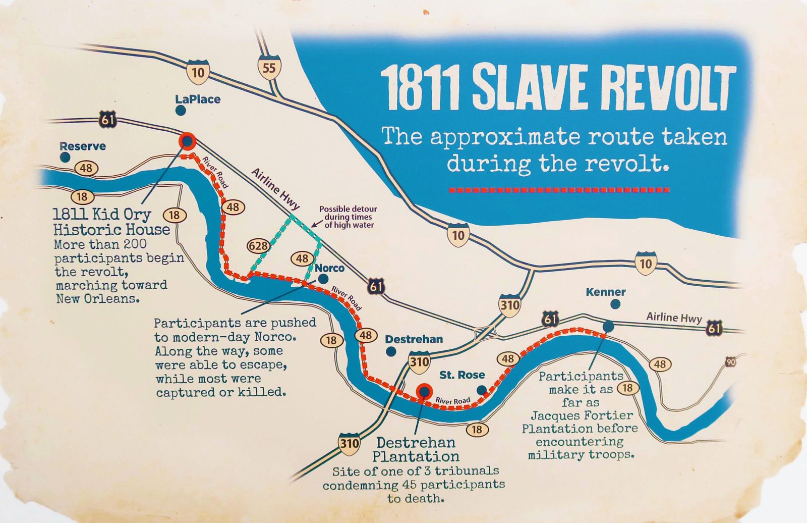 1811 Coast Slave Revolt | Destrehan