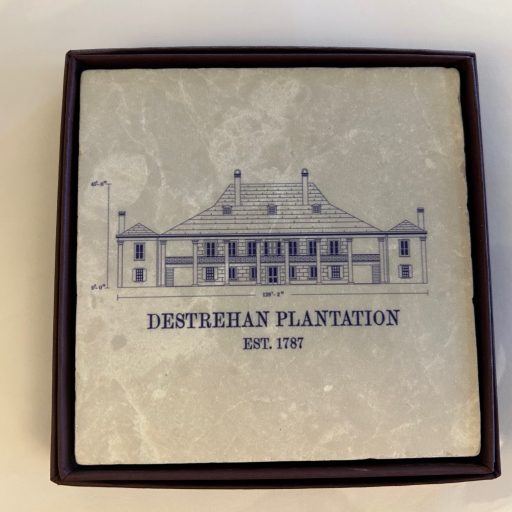 dummy spacer of Destrehan Plantation Blue Print Marble Coaster