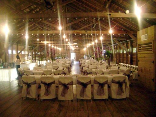 Reception Inside Mule Barn